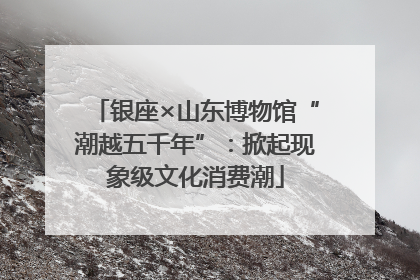 银座×山东博物馆“潮越五千年”：掀起现象级文化消费潮