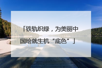 铁轨织绿，为美丽中国绘就生机“底色”