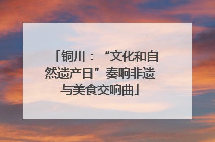 铜川：“文化和自然遗产日”奏响非遗与美食交响曲