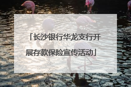 长沙银行华龙支行开展存款保险宣传活动