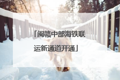 闽赣中部海铁联运新通道开通