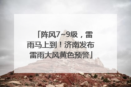 阵风7~9级，雷雨马上到！济南发布雷雨大风黄色预警