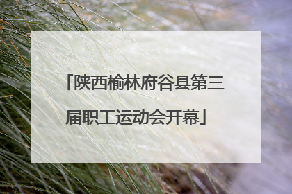 陕西榆林府谷县第三届职工运动会开幕
