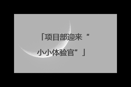 项目部迎来“小小体验官”