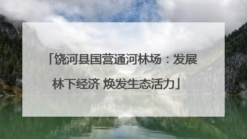 饶河县国营通河林场：发展林下经济 焕发生态活力