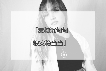 麦穗沉甸甸 粮安稳当当