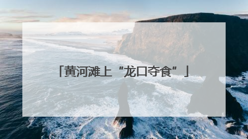 黄河滩上“龙口夺食”