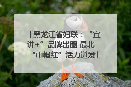 黑龙江省妇联：“宣讲+”品牌出圈 最北“巾帼红”活力迸发