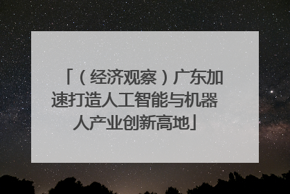 （经济观察）广东加速打造人工智能与机器人产业创新高地