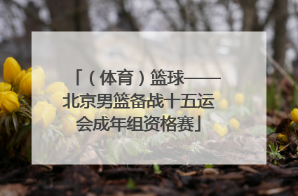 （体育）篮球——北京男篮备战十五运会成年组资格赛
