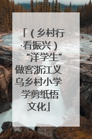 （乡村行·看振兴）“洋学生”做客浙江义乌乡村小学 学剪纸悟文化
