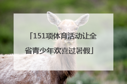 151项体育活动让全省青少年欢喜过暑假