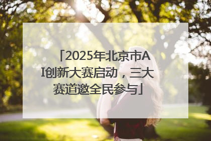 2025年北京市AI创新大赛启动，三大赛道邀全民参与