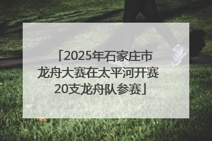 2025年石家庄市龙舟大赛在太平河开赛 20支龙舟队参赛