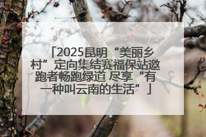 2025昆明“美丽乡村”定向集结赛福保站邀跑者畅跑绿道 尽享“有一种叫云南的生活”