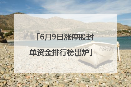 6月9日涨停股封单资金排行榜出炉