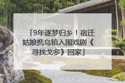 9年逐梦归乡！宿迁姑娘携乌镇入围戏剧《寻找戈多》回家