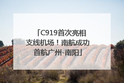 C919首次亮相支线机场！南航成功首航广州-南阳